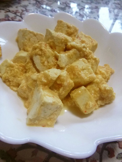 超簡単♬　麻婆豆腐風味の卵とじの写真