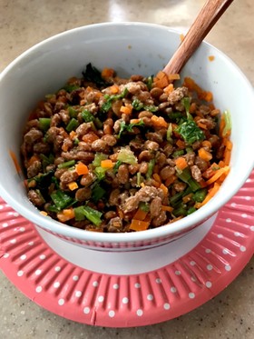 子どもモリモリ納豆あえ