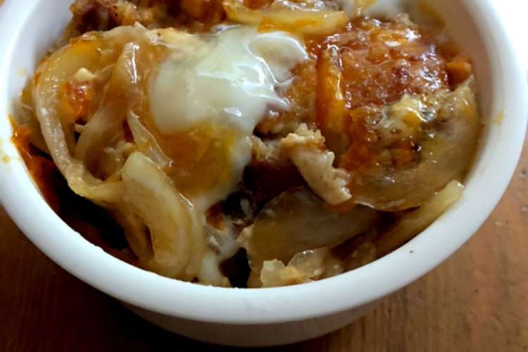 簡単 でもお店の味 がっつりいけるカツ丼 レシピ 作り方 By しゅんさや７７７ クックパッド 簡単おいしいみんなのレシピが354万品