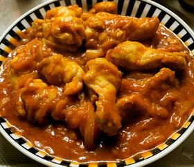 鶏肉 手羽元 簡単トマトジュース煮こみ