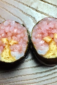 寿司型・模様巻き(桜の木2個だけ弁当用)
