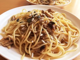 こどもも大好き☆鯖缶の和風パスタ