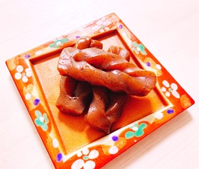 レンジで簡単!ねじりこんにゃくの煮物