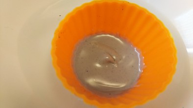 キャラデコに使う色チョコの作り方の写真