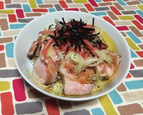 超簡単☆焼豚丼ならぬローストポーク丼