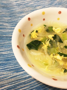 腹ペコパクパク!たっぷりねぎの春雨スープ