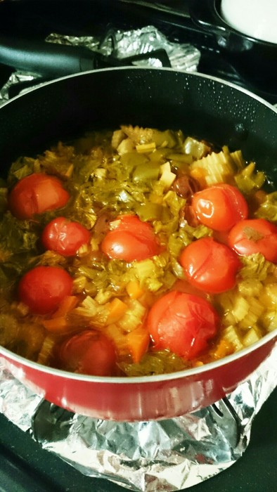 野菜たっぷり豆スープの写真
