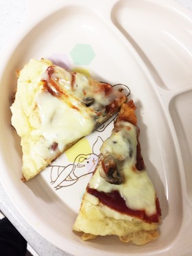 ホットケーキミックスでピザ