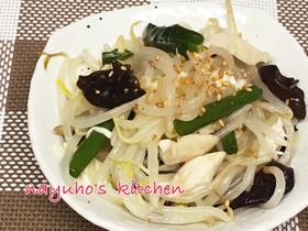 デパ地下風♪蒸し鶏と小葱の中華サラダ