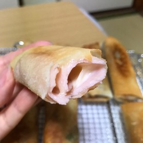 絶対美味しい!ハムチーズ春巻き