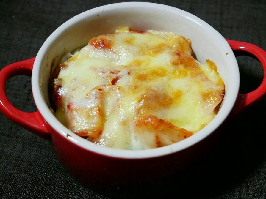 里芋とツナのキムチチーズ焼きの画像