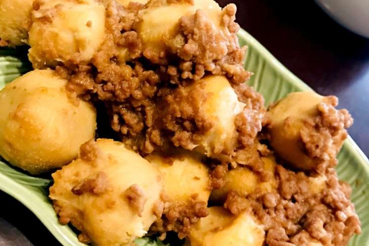 娘の好きな里芋と挽肉煮 レシピ 作り方 By 愉快な3児まま クックパッド 簡単おいしいみんなのレシピが359万品