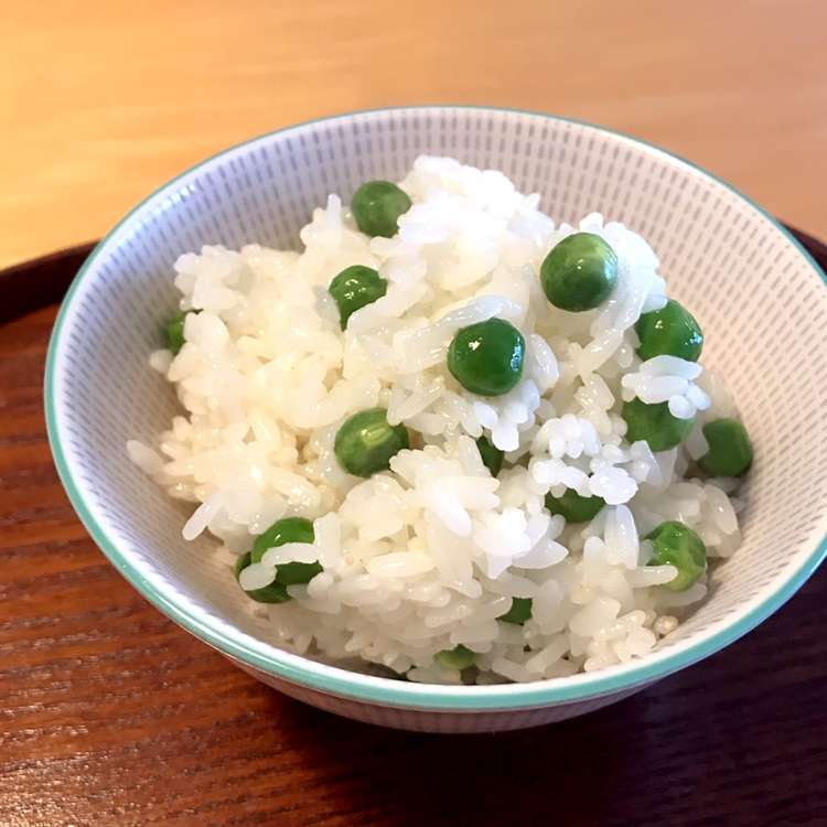 あとまぜ　グリーンピースのご飯