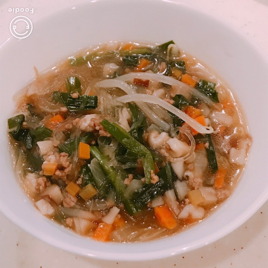 給食の献立をアレンジ！中華春雨スープの画像