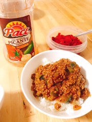 コストコのサルサで時短キーマカレーの写真