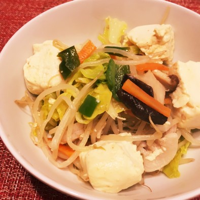 【簡単】スーパーヘルシー豆腐チャンプルーの写真