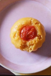 【材料3つ】簡単トマト蒸しパン