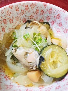 牡蠣のエスニック風アヒージョ♪