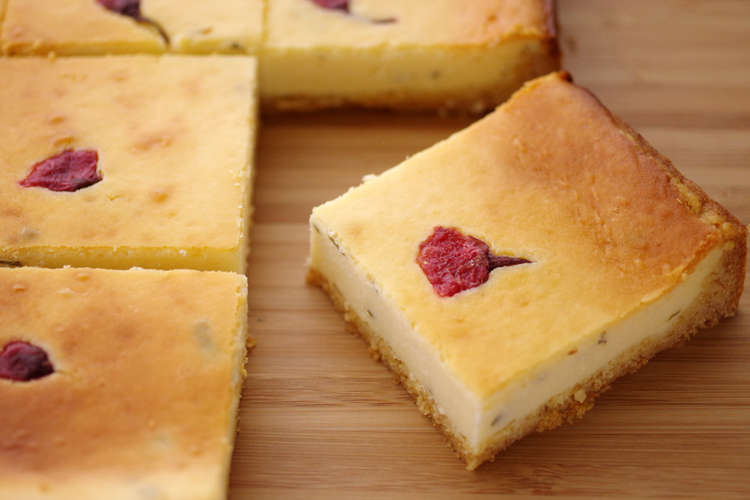 簡単ホットケーキミックス 桜チーズケーキ レシピ 作り方 By めろんぱんママ クックパッド