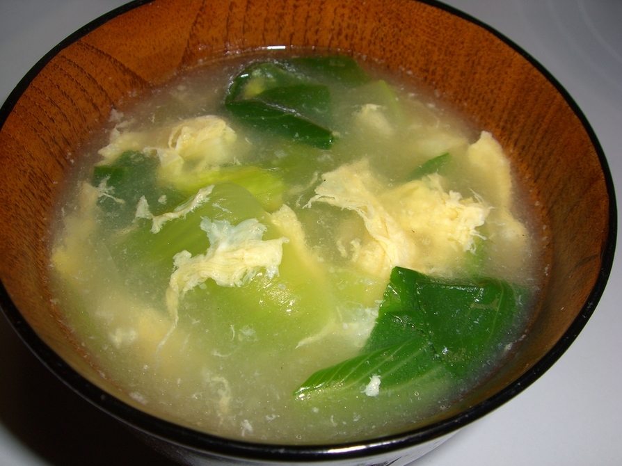 青梗菜と豆腐のスープ（中華風）の画像
