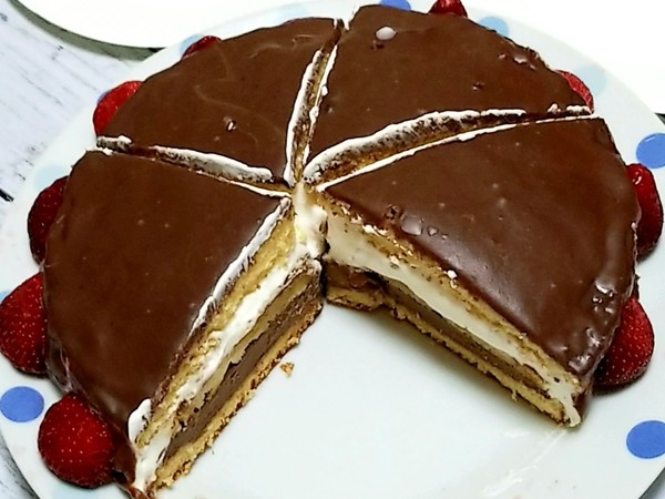 ♡マリ-ムクリ-ム生チョコケーキ♡