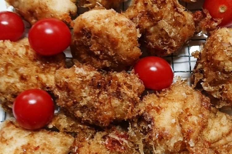 衣は花かつお パリパリ唐揚げ 3 レシピ 作り方 By Michi 630 クックパッド