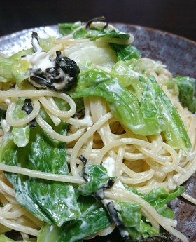 キャベツとクリームチーズのパスタ☆