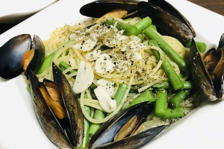 アスパラガスとムール貝のパスタ レシピ 作り方 By Hardr1nker クックパッド 簡単おいしいみんなのレシピが356万品