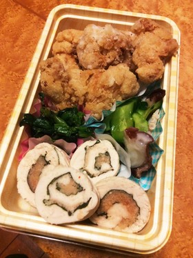 鶏三昧 唐揚げと蒸し鶏弁当