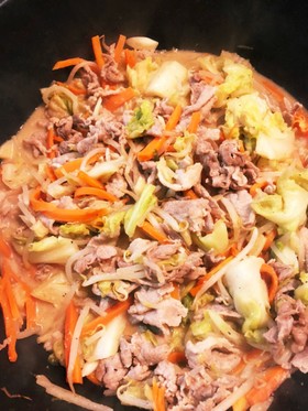 豚肉キャベツ味噌炒め