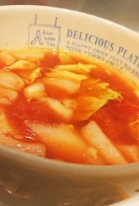 トマト缶で野菜たっぷりスープ