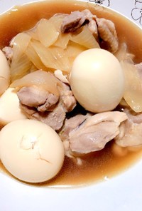 鶏モモ肉と卵のこっくり煮