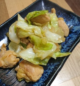 超簡単☆鶏肉とキャベツの甘辛炒め