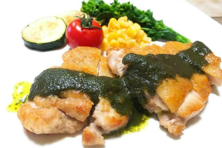 パリパリチキンのジェノベーゼソース レシピ 作り方 By 結衣 クックパッド 簡単おいしいみんなのレシピが364万品