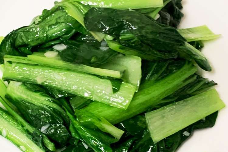 超簡単 シャキッと 小松菜のにんにく炒め レシピ 作り方 By Xiatian クックパッド 簡単おいしいみんなのレシピが354万品