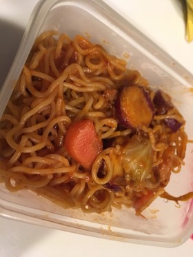 ハヤシライスからのナポリタン焼きそば