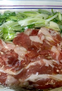 【冷凍ストック】豚肉のにんにく塩ダレ炒め
