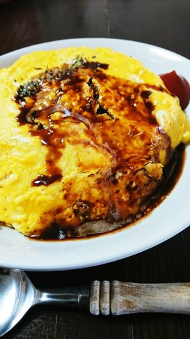 春キャベツとマヨたまオムライス