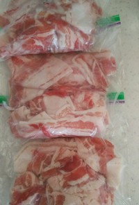 とり肉、豚肉☆冷凍保存 忙しい日の下準備