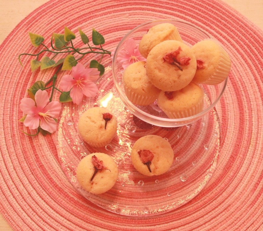 桜のミニマフィンの画像
