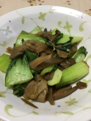 チンゲン菜のザーサイ炒めの写真