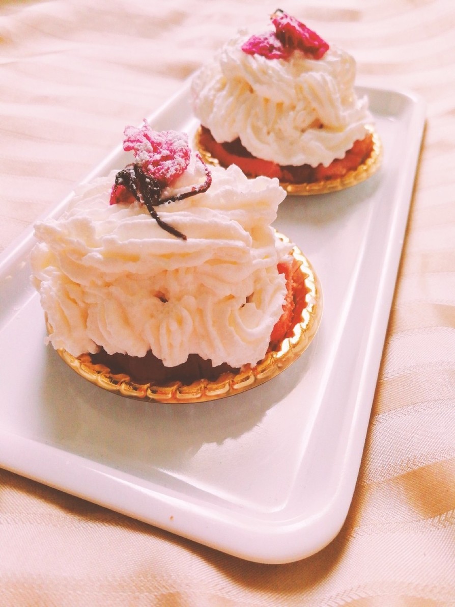 簡単☆桜のイチゴケーキ☆の画像