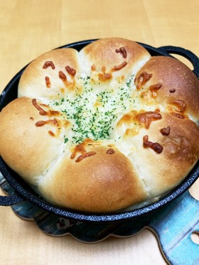 カフェ風*スキレットちぎりパン