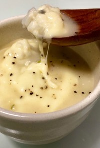 サッポロ一番塩豚骨スープでチーズリゾット