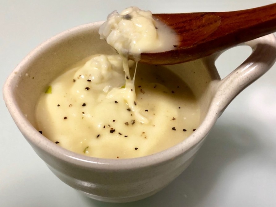 サッポロ一番塩豚骨スープでチーズリゾットの画像