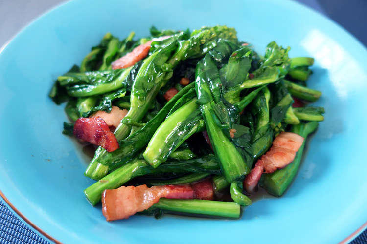 簡単 菜の花とベーコンの炒め物 レシピ 作り方 By Ogamonja クックパッド 簡単おいしいみんなのレシピが367万品