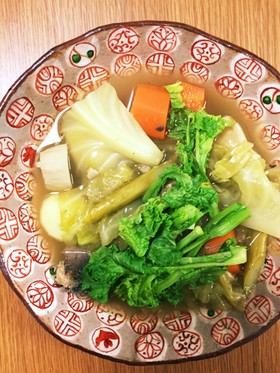 鯖缶で春野菜のカレーポトフ
