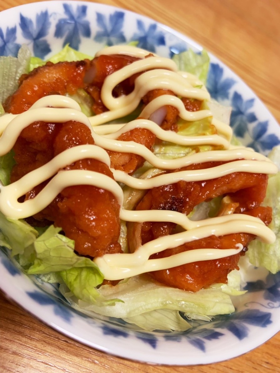 惣菜イカ活用☆イカの甘辛ケチャップサラダの画像