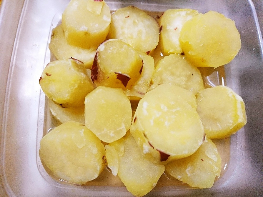 作り置き☆さつま芋のハチミツと酢の煮物の画像