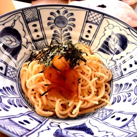 からすみとたらこの生パスタ
